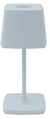 Luxus - Tischlampe Touch Deluxe - Aimée - Weiß - H21 x Ø10 - Terrassenlampe - Schreibtischlampe - LED - Wiederaufladbar - Dimmbar - Kabellos - Batteriebetrieben - Tischlampe für innen und außen