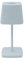 Luxus - Tischlampe Touch Deluxe - Aimée - Weiß - H21 x Ø10 - Terrassenlampe - Schreibtischlampe - LED - Wiederaufladbar - Dimmbar - Kabellos - Batteriebetrieben - Tischlampe für innen und außen
