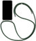 Coque Collier pour Realme C51 / Realme C53, Housse pour Smartphone à Porter au Cou - Étui à bandoulière Cordon - Lanyard Case Protection Complète, Étui en Silicone Transparent, Vert Foncé