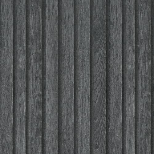 VaryPaper Papier Peint Bois Noir Panneaux en Bois 3D 40cmx200cm Papier Peint Tasseau de Bois Vintage Rouleau Adhesif Decoratif Papier Adhesif pour Meuble Papier Peint Adhesif Mural Salon Chambre