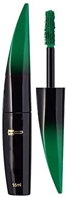 4D Silk Fiber Lash Mascara Natural Smudges Proof Mascara verlängert und dick lang Mascara Dual (Green, One Size)