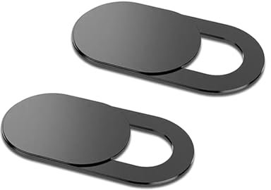 Webcam Cover, 0.6 mm Ultra Thin Metal Slider Camera for Laptop, MacBook Pro, MacBook Air, iPad Air, Tablet, Mac, PC, Pack of 2