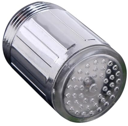Yardenfun Bunter Led Wasserhahn Aufsatz Mit Farbwechsel Für Badezimmer Und Küche Druckaktiviert Installieren Aus Robustem Abs-material Geeignet Für Verschiedene Wasserhahn-modelle