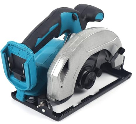 HINOPY Kreissäge, 1380W Akku-Handkreissäge Professional Handkreissäge Holzsäge Kompatibilität mit 18V Akku Handkreissäge Kreissäge Gehrungssäge (Ohne Akku, ohne Ladegerät)