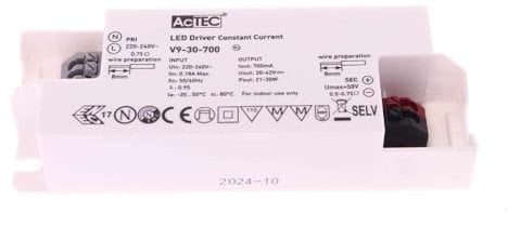 LED-Treiber DC Konstantstrom 700 mA 30 V-42 VDC zur Stromversorgung von LED max. 30 W