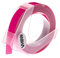 vhbw 1x 3D Prägeband-Schriftband-Kassette kompatibel mit Typo Clic Etiketten-Drucker 3m x 9mm Weiß auf Neon-Pink
