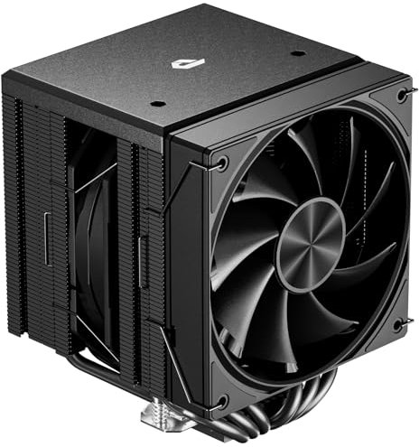upHere gaming UE2K6 Nero Dissipatore Aria per CPU, Doppia Torre 6×Ф6mm Tubi di Calore CPU Cooler, Doppia Ventole PWM da 120mm, TDP 265W, Intel LGA 2011/2066(X79/X99) 1700, AMD AM5/AM4(Altezza 155mm)