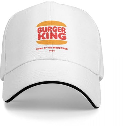 Herren Baseballmütze Unisex Reine Baumwolle Sommer Burger King Eine Baseballkappe Hut Outdoor Geburtstagsgeschenk
