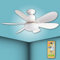 LED ATOMANT Ventilador de Techo con Luz LED y Mando a Distancia, 40W Ø52cm E27, Silencioso, Regulable en 3 Colores y Velocidades, Temporizador, 6 Aspas