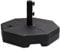 C-Hopetree 51 kg Heavy Duty Water Fillable Base Stand Weight for Garden Parasol Patio Outdoor Market Table Umbrella, Black