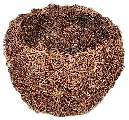 Alipis Elegante Gitter Gewölbte Rattan Lampenschirme Vogel Nest Lampe Abdeckung Rustikale Outdoor Dekorative Lampenschirm