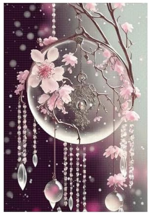 KiKiHong Diamond Painting Attrape Rêves Peinture Diamant Adulte,Broderie Diamant Kit Complet Diamant Strass Point de Croix Cristal Painting pour Murale Décoration 30x40cm