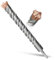 METOTY Broca SDS Plus de 30 mm × 310 mm, con 4 cuchillas de metal duro, cabeza con revestimiento, broca de piedra, martillo de hormigón, para piedra, hormigón, piedra natural, pared de ladrillo