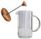 Zerodeko Cafetería De Vidrio a Presión Facial Cafetera Con Pava Cafetera Comercial Francés Prensa De Café Prensa De Vaso De Café Profesional Para El Hogar Madera