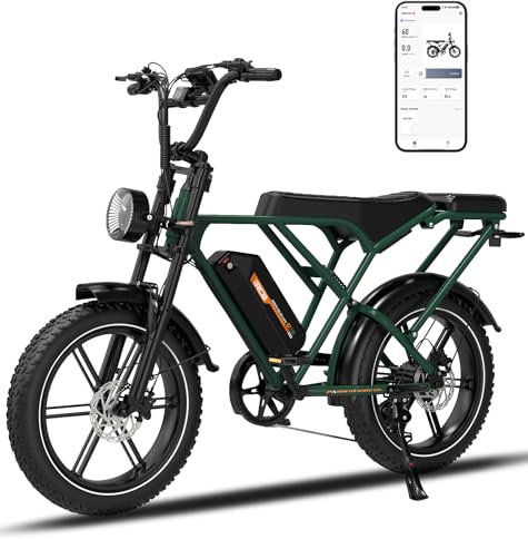 RCB G19 20'' E Bike, Elektrisches Mountainbike für Erwachsene, Pendel-Elektrofahrrad mit Abnehmbarem 48-V-20.8-Ah-Akku, Reichweite 35–90 km