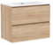 Baikal Mueble de Baño Klay. Mueble MONTADO. 2 Cajones Suspendido con Lavabo. Armario de Baño. Lavabo Ceramico. 80cm Bardolino.