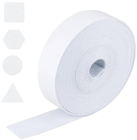 Cinta de fieltro autoadhesiva, 10 m x 4 cm x 0,5 cm, color blanco, fieltro para muebles, tiras de fieltro autoadhesivas, rollo de fieltro autoadhesivo para sillas, ventanas, absorción de condensación