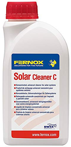 Fernox Solar Cleaner C 500 ml – hochkonzentrierter Spezialreiniger für solarthermische Heizsysteme, entfernt zersetzte Solarflüssigkeiten, Schlamm & Ablagerungen, pH-neutral