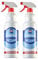 Nilco Set of 2 Nilglass Professional H3 Glass Mirror Cleaner 1 Litre - Trigger Spray Bottle For Cars Homes Window Cleaning No Smears Quick Easy to Use Also Very Good on Chrome - TWO PACK