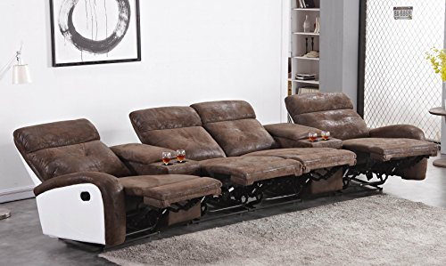 Mapo Möbel Microfasersofa Kinosofa Fernsehsofa 5130-Cup-42-PU