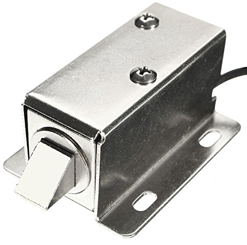 YOUTTOO Elektrisches Schrankschloss, 6 V DC, 1,5 A, Elektroschloss, Montage, Magnetspule, Schranktür, Schubladenschloss