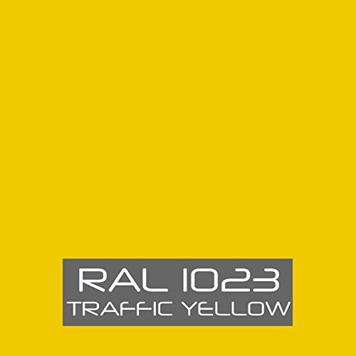 Résine pour sols en résine époxy, peinture à base de résine époxy pour sols industriels Garage, dans toutes les couleurs + o,6 kg de Rs Pastacolor (jaune RAL 1023)