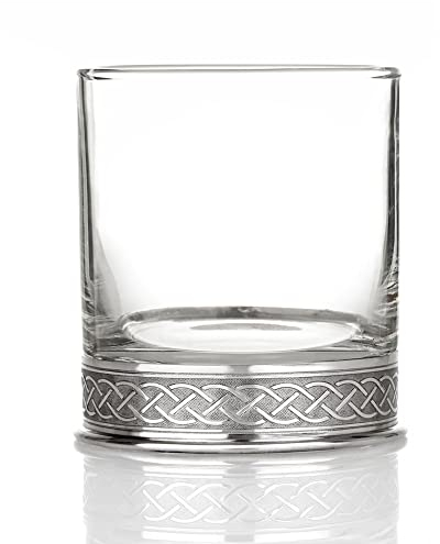 Eburya Celtic Whisky Tumbler - Handgefertigtes Whiskyglas aus England mit keltischen Ornamenten