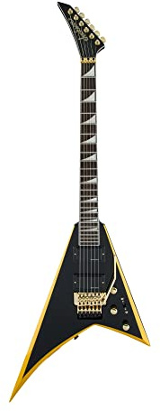Jackson X Series Rhoads RRX24 IL Black with Yellow Bevels - E-Gitarre