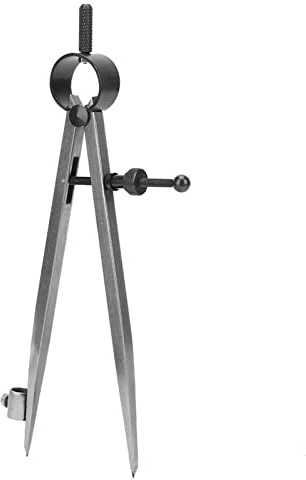 Hyuduo Adjustable Rotating Craft Tool Precision Wing Divider Metal Scriber & Compass for Jewellery Making Leatherworking Drafting and Angle Measurement