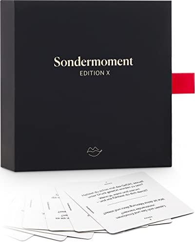 Sondermoment Edition X - Das Heisse Fragespiel für Paare | Tiefgründige Fragen und Challenges rund um Liebe, Erotik und Sex | Für Deine Freundin oder Freund | Perfektes Valentingstagsgeschenk