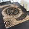 Paco Home Wohnzimmer Teppich, Klassisches Design, Kurzflor m. Orient Muster u. Marmor Optik, Grösse:160x230 cm, Farbe:Braun