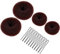 Hair Donuts for Buns, MORGLES 4pcs Hair Bun Maker Shaper Set with 10pcs Bobby Pins for Dancer Ballerina, Brown