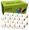 20 Rollen DOREE White Direct Thermoetiketten 57 x 32 mm für Zebra GK420D, GX420D, GK420T Thermodruck, 1500 Etiketten pro Rolle, Kern 25 mm(20 Rolls LZ-57 * 32 * 25)