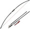 SHARROW Bogenschießen Langbogen Jagdbogen Traditioneller Recurvebogen Pferdebogen Takedown Englischer Longbow 25-100lbs Taktischer Überlebensbogen für Erwachsene (30lbs, Typ 1)