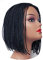 Geflochtene Box Braids Perücke für Schwarze oder Weiße Frauen - Kurzer Bob, Synthetisches Haar, Keine Lace Front für Täglichen Gebrauch (Natural Black, 10 Zoll / 25 cm)