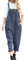 YESNO Women's Dungarees Loose Casual Plus Size Lightweight Sleeveless Overall Long Jumpsuit Playsuit Trousers Pants Dungarees (L PV9UK Blue Gray)