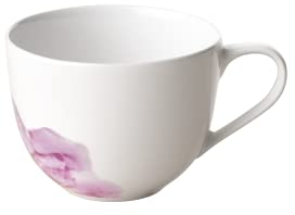 Villeroy & Boch - Rose Garden Kaffeetasse, 160ml, Premium Porzellan, weiß/rosa