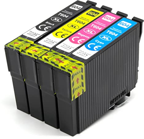 OBV 604XL kompatible Druckerpatronen für Epson 604/604 XL Multipack für XP-2200 XP-2205 XP-3200 XP-3205 XP-4200 XP-4205 WF-2910DW WF-2930DWF WF-2935DW WF-2950DWF BK/C/M/Y