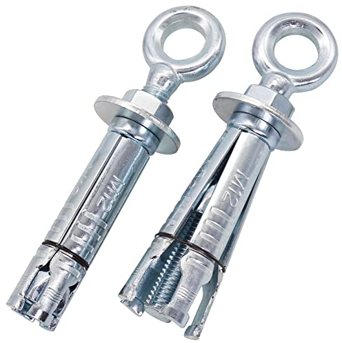 SKIR'CO (2 Stück) Augbolzen-Schildanker M12, Spreizdübel, Ankerbolzen, Betonanker, Bolzenanker