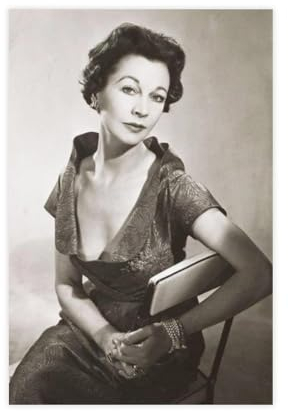 SPERKY Vintage-Poster der Filmschauspielerin Vivien Leigh Leinwand-Poster, Wandkunst, Dekordruck, Bild, Gemälde für Wohnzimmer, Schlafzimmer, Dekoration, ungerahmt, 30 x 45 cm