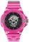 Philipp Plein $Kull Scuba DUBA Edition Unisex-Armbanduhr Analog Quarz Silikon, Rosa – Pwwaa0624, Riemen