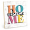 TypeStoff Holzschild mit Spruch – welcome home – im Vintage-Look mit Zitat als Geschenk und Dekoration zum Thema Willkommen und Zuhause - HS-01355