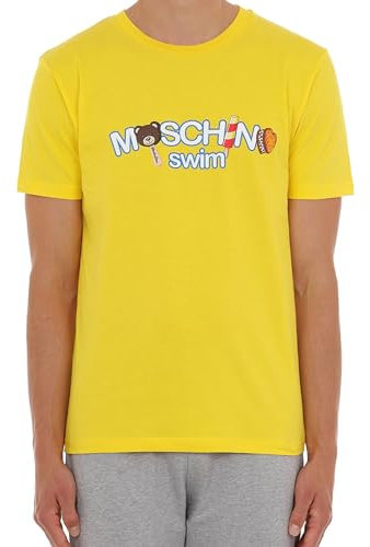 Moschino Swim T-Shirt A07139409 Uomo Cotone Giallo M
