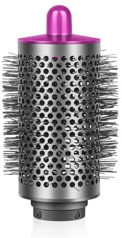 MOPEI Große Runde Volumenbürste Haartrockneraufsatz Kompatibel mit Dyson Airwrap Multi-Haarstyler, Ideal auch für längeres Haar (Fuchsia)