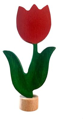 Motivstecker Tulpe Geburtstagsstecker Deko Zubehör für Geburtstagszug Geburtstagsring Geburtstagstisch