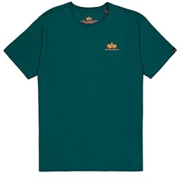 Alpha Industries Herren Basic T Small Logo, Force Green, XL