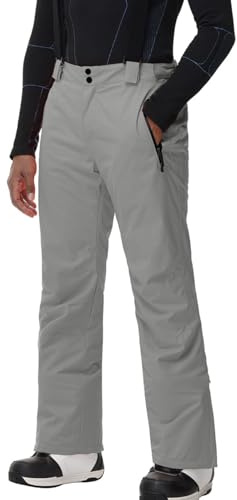 HOTIAN Herren Skihose Wasserdicht Wasserdicht Schneehose Atmungsaktive Warm Outdoorhose Hosenträger Schneehosekihose Winter Snowboardhose Trekkinghose