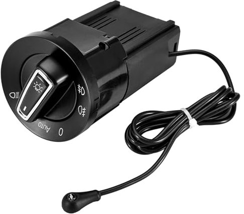 Gedlex Interruttore Fari Auto con Modulo Sensore, Interruttore Faro per Golf Mk4 Polo 9N Bora Jetta Passat B5 Transporter T5, Car Light Control Switch 3BD941531 3BD941531A 1C0941531