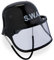 Relaxdays SWAT Helm Kinder, verstellbar, Einsatzhelm, klappbares Visier, HBT: 24,5 x 22,5 x 28 cm, Polizeihelm, schwarz