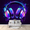 Générique Papier Peint Intissé 3D Casque Graffiti Coloré 350x256 cm Papier Peint Mural Poster Tableaux Muraux Tapisserie Photo, Chambre D'enfants Mural Personnalisé pour Salon Chambre Décor